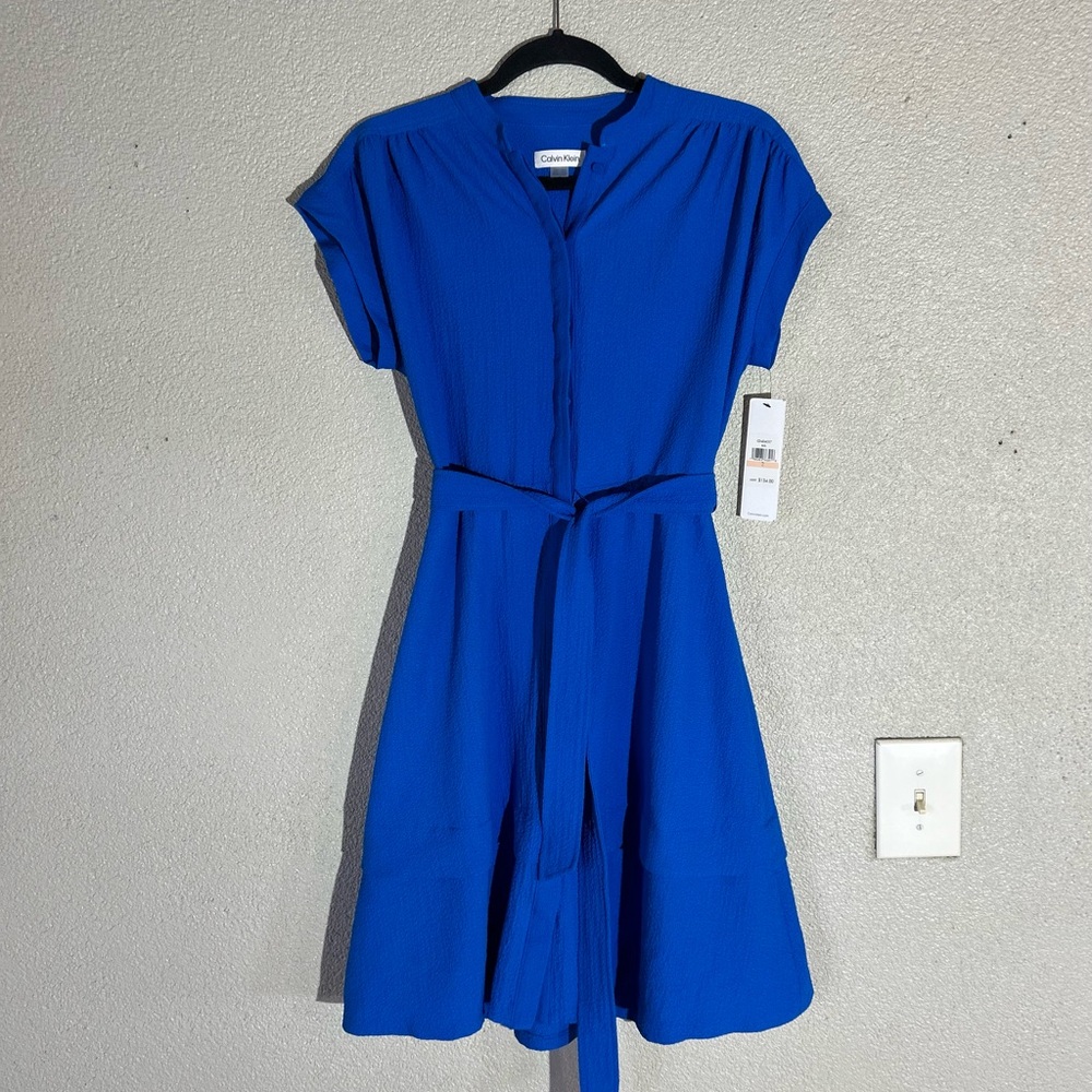 Calvin Klein Royal Blue Midi Dress